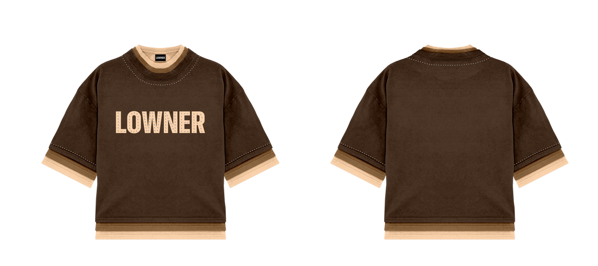 Lowner 3-Layer Tee(Brown)