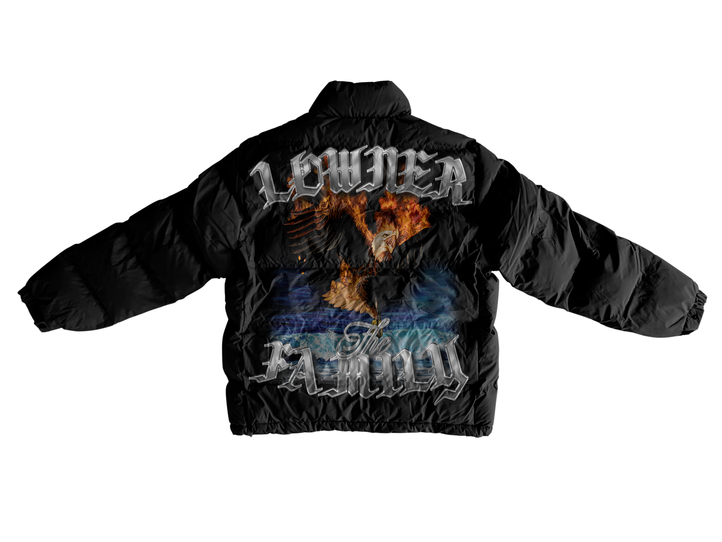 Black Ocean Puffer Jacket